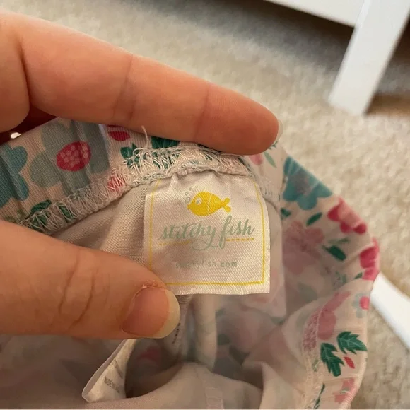 Stitchy Fish Floral Leggings Size 4 - Picture 4 of 4